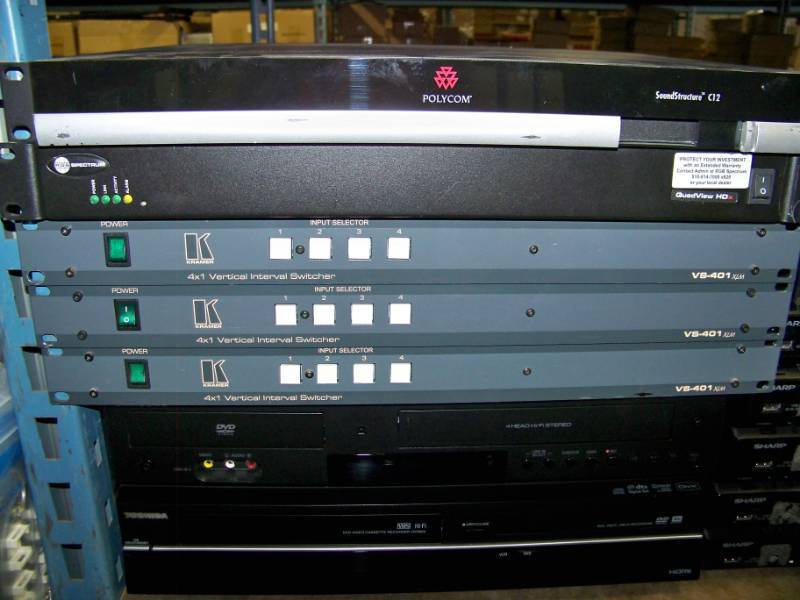 lot 122 image: (8 Wide Shelf - LARGE LOT) Miscellaneous Audio  Video (AV) Items, Components, Accessories and more