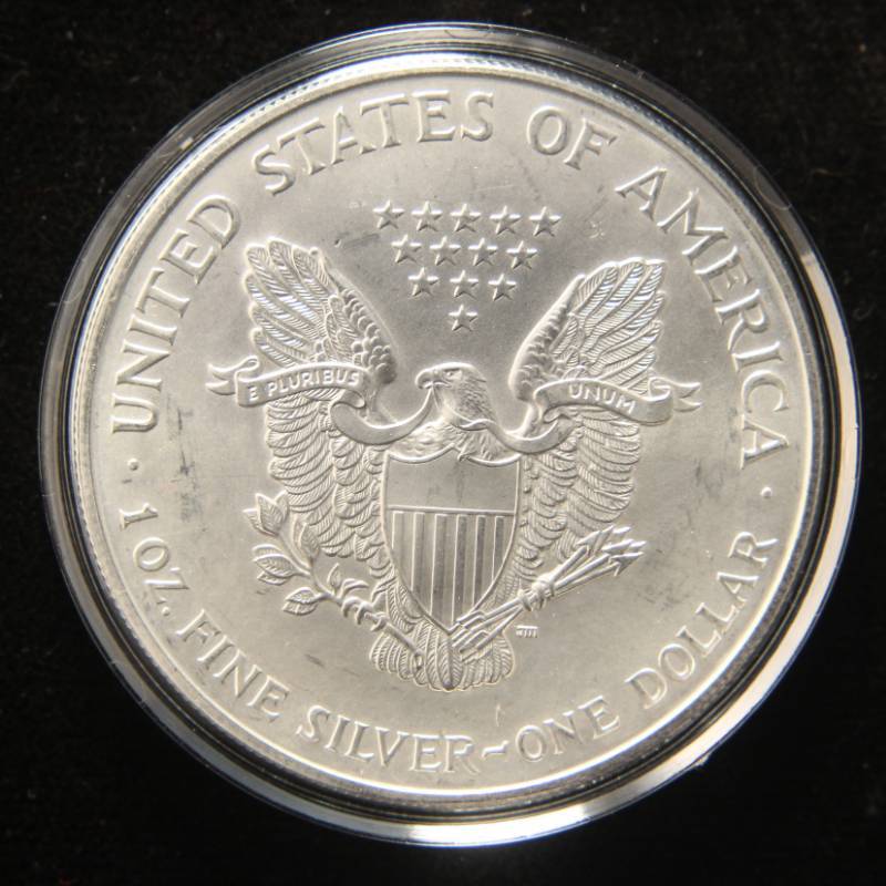 2000 AMERICAN SILVER EAGLE 1 TROY OZ. .999 FINE SILVER IN AIRTITE