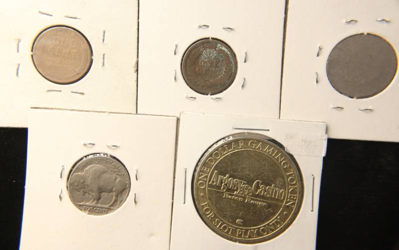GROUP OF 5 COINS AS PICTURED
