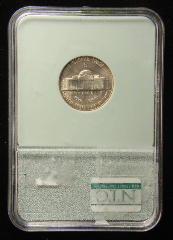 1944-S WWII SILVER WARTIME NICKEL MS64 NTC