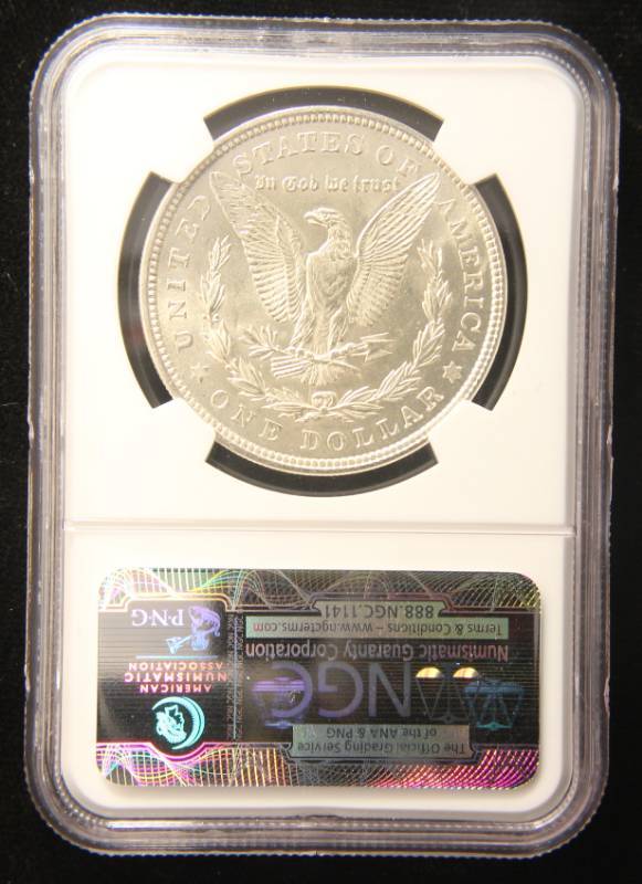 1921 MORGAN SILVER DOLLAR MS62 NGC
