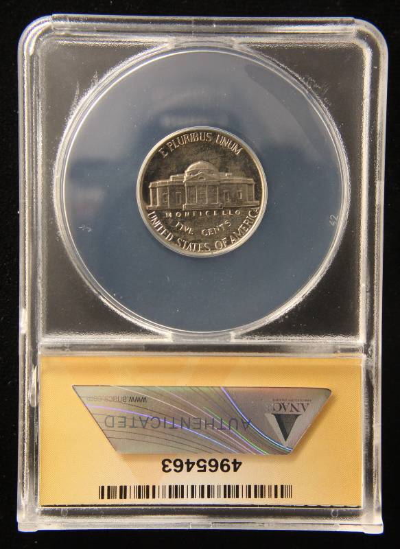 1954 PROOF JEFFERSON NICKEL PF64 ANACS