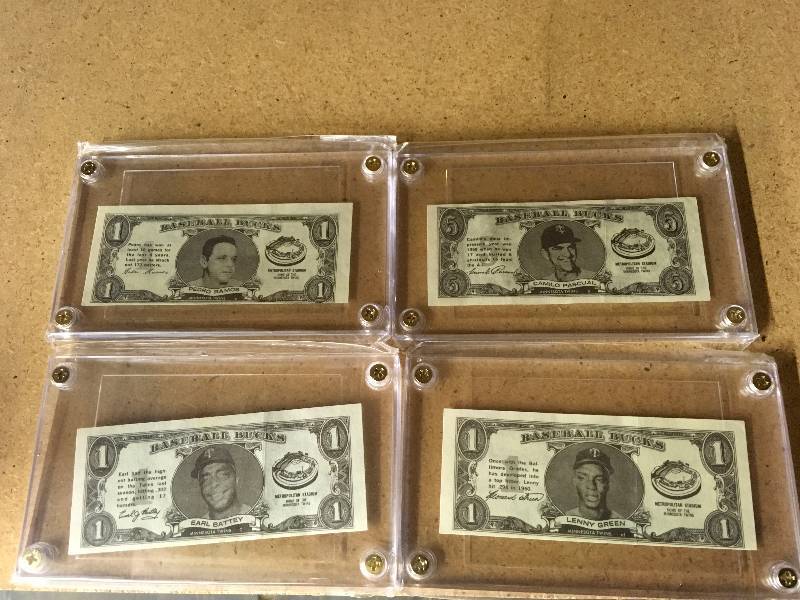 1962 Topps Baseball Bucks Lot - 4 Twins Players