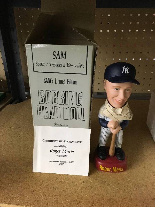 Roger Maris Porcelain Bobble Head - Only 3,000 Made