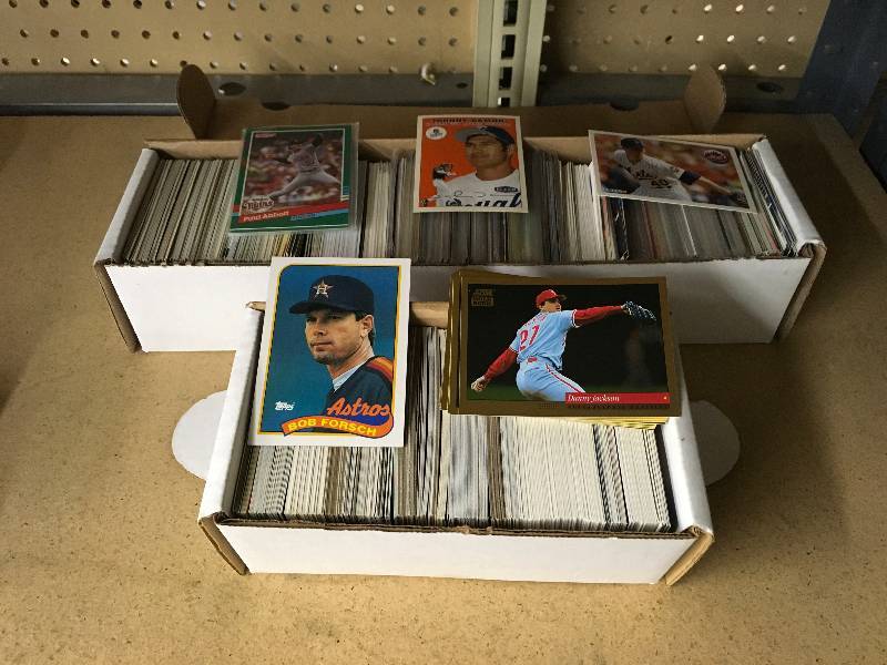 Two Mixed MLB Card Boxes