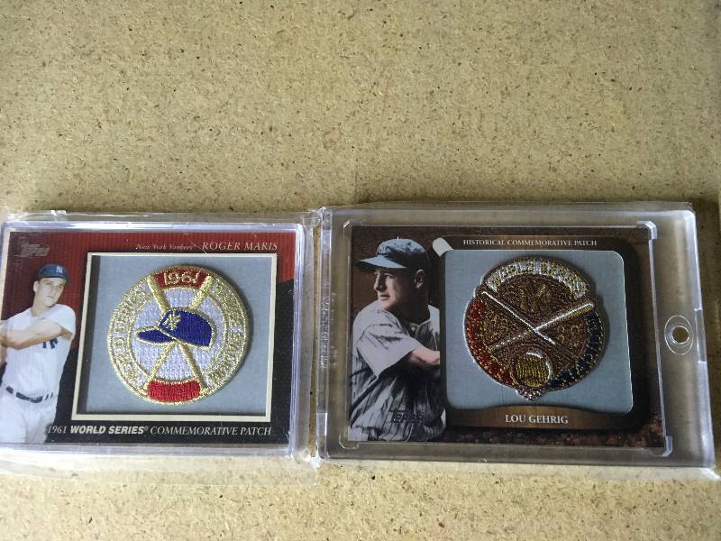 Roger Maris & Lou Gehrig Patch Cards