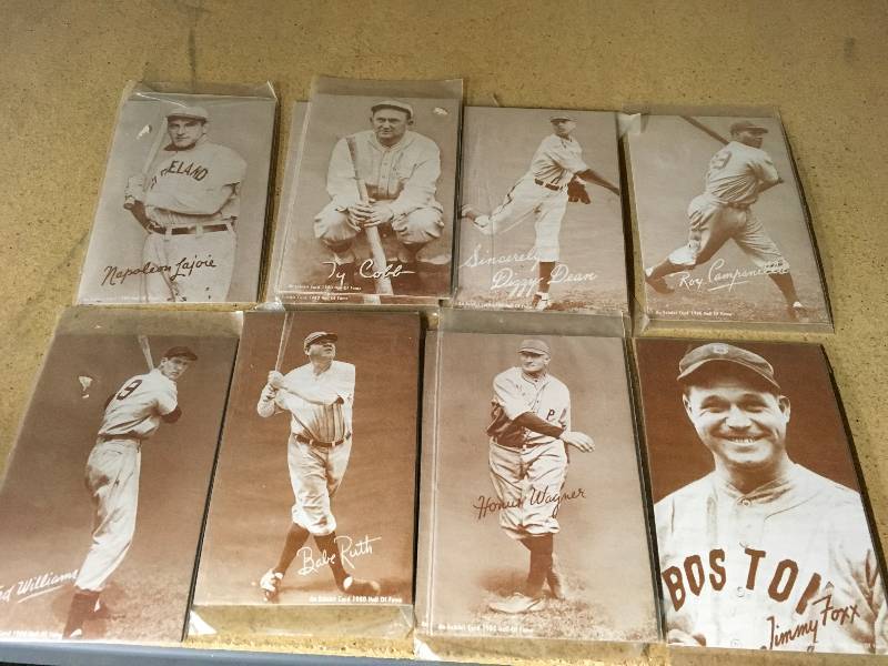 1980 Hall Of Fame Exhibit Cards