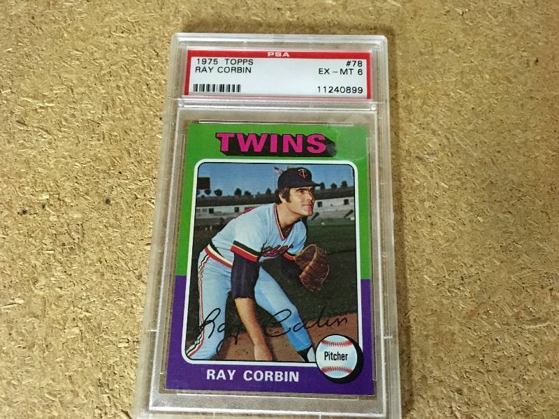 1975 Topps Ray Corbin Card Mint 6