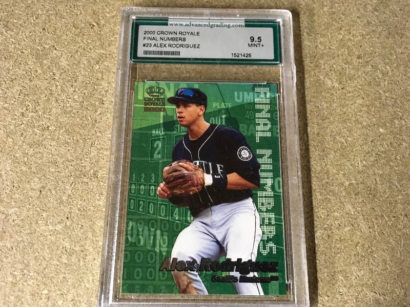 2000 Crown Royale Final Numbers #23 Alex Rodriguez Card 9.5 Mint