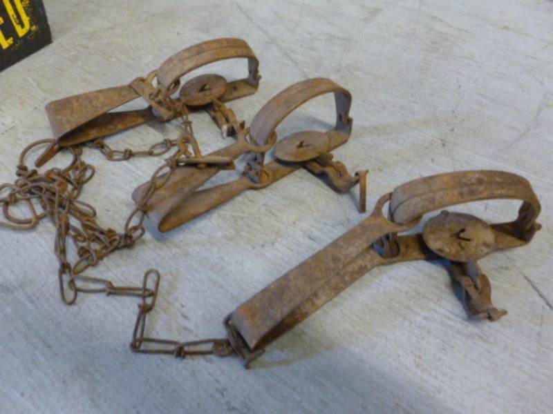 lot 241 image: Vintage Traps