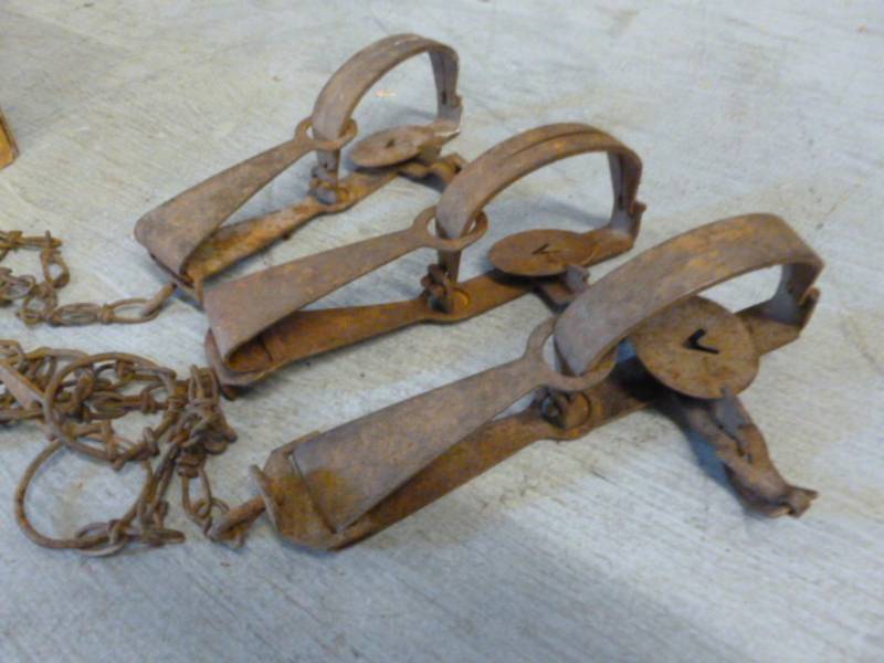 lot 244 image: Vintage Traps