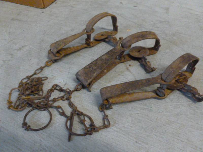 lot 245 image: Vintage Traps