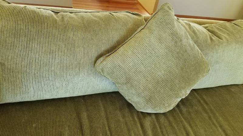 lot 75 image: Daytons Celery Corduroy Sofa Couch