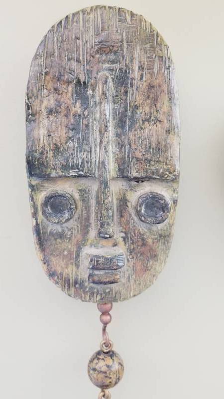 lot 49 image: Set of 2 Resin and Acrylic Wall Masks