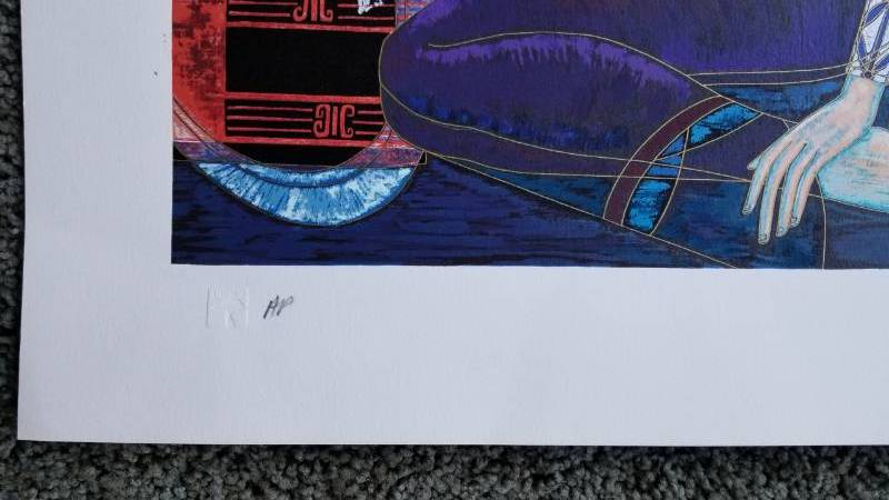 lot 1 image: Art Ting Shao Kuang Artist Proof Silkscreen on Rice Paper with COA