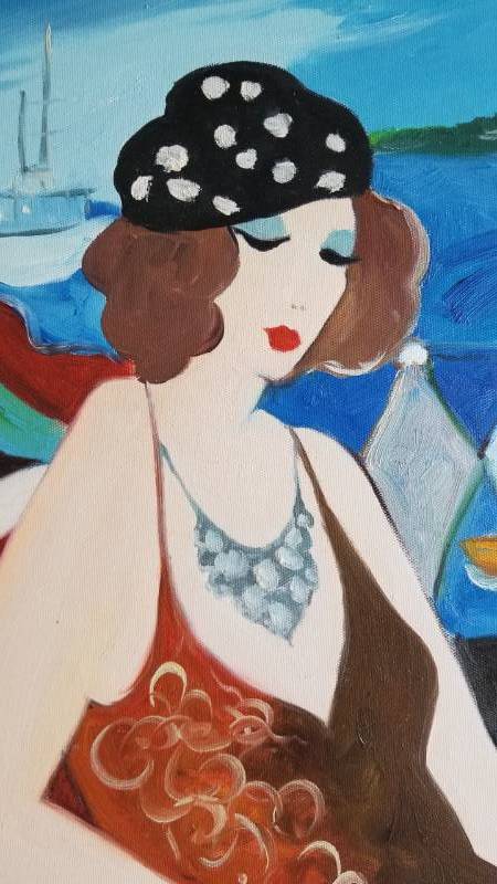 lot 4 image: Art M. Farina Original Oil Painting
