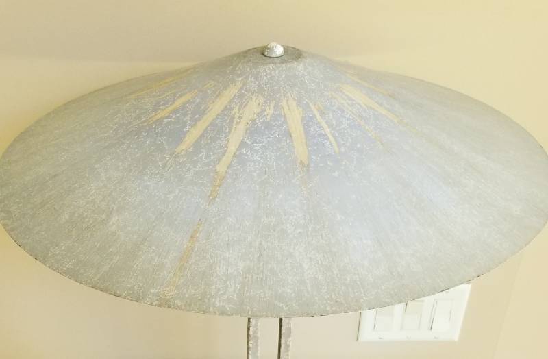 lot 84 image: Modern Gray Metal Table Lamp,  2 of 2
