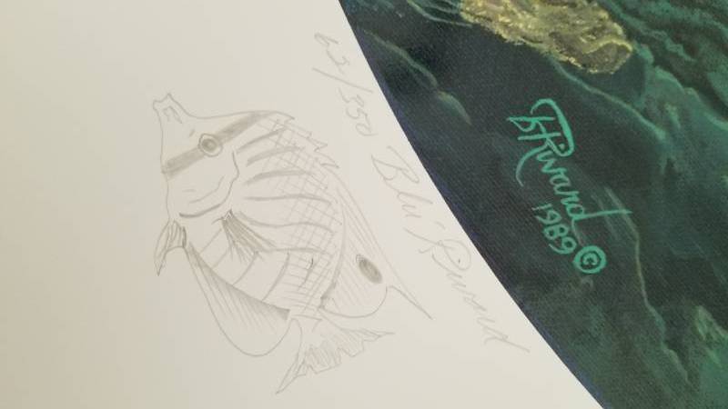 lot 13 image: Art Blu Rivard Signed and Numbered Serigraph