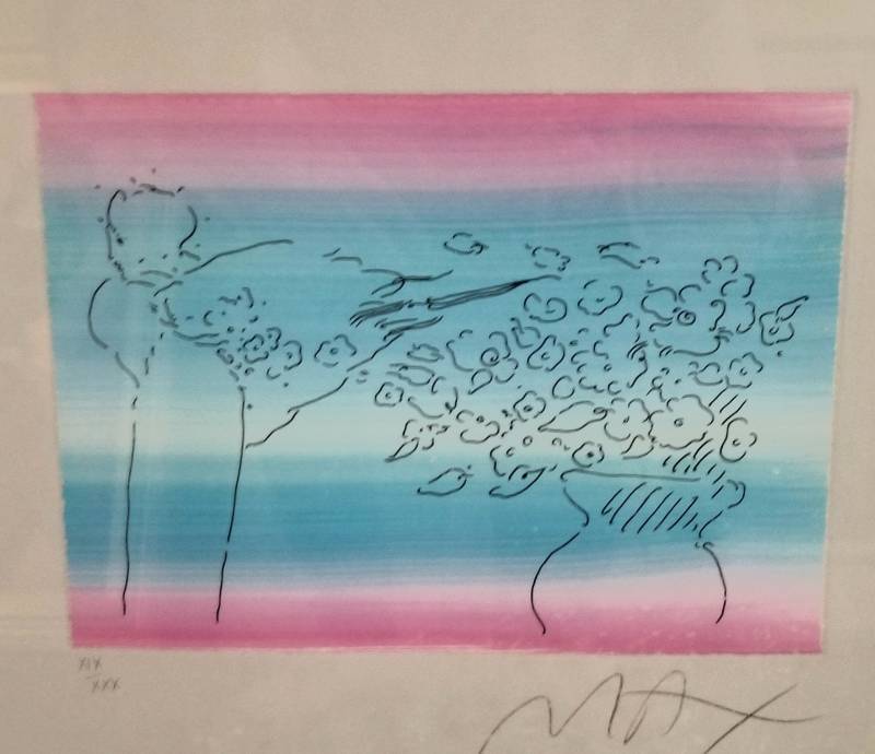 lot 11 image: Peter Max Signed and Number Embossed Litho
