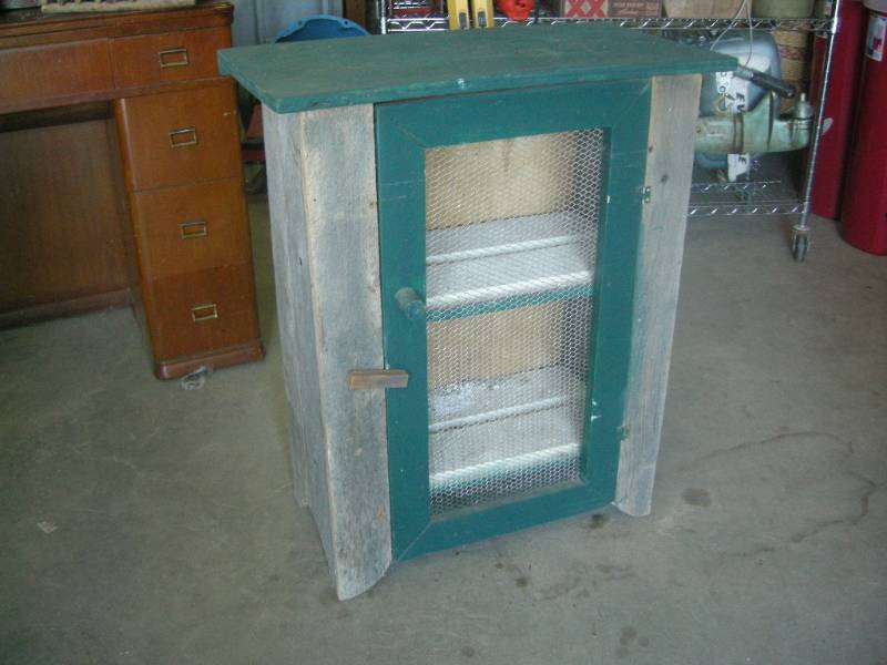 lot 60 image: Primitive Look Cupboard