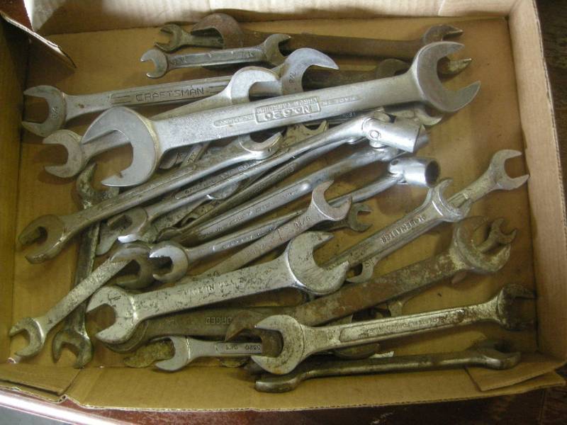 lot 93 image: Group Open End Wrenches