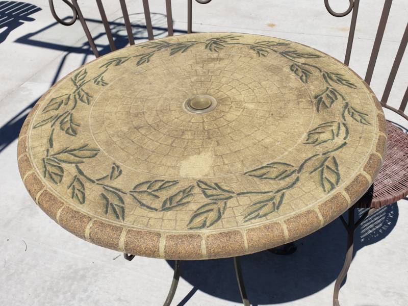 lot 11 image: Patio Table and Two Chairs