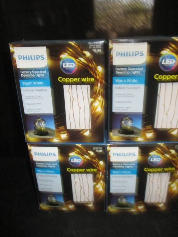 lot 81 image: 4 Sets of Battery Operate Dewdrop lights