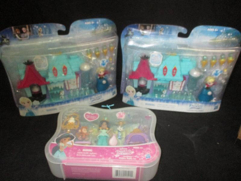 lot 83 image: Disney Toys unopened in the box, Frozen and Jasmine
