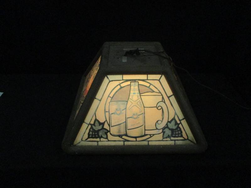 lot 107 image: Nice Miller Lite Bar Light a little Faded