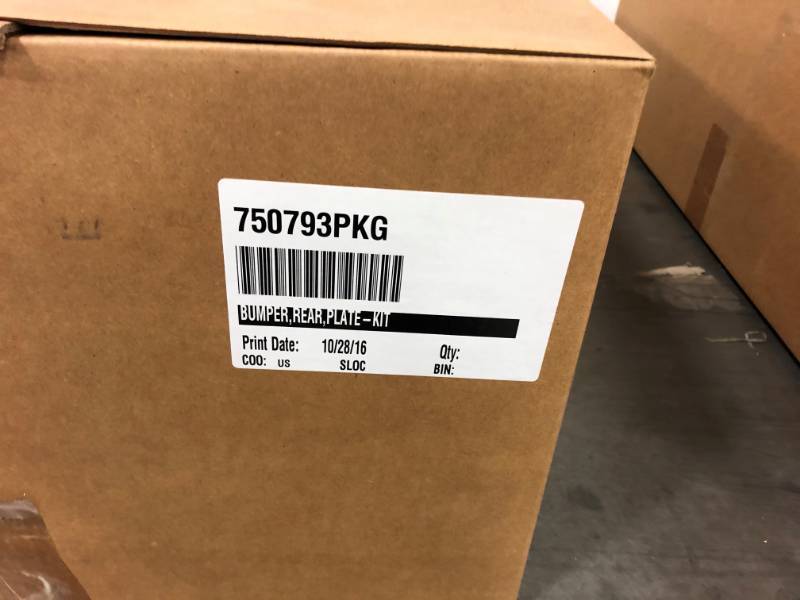 lot 406 image: UTV Side by Side Rear Plate Bumper Kit - New In Box