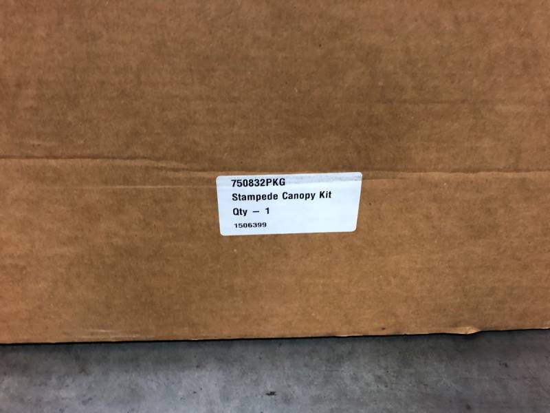 lot 408 image: UTV Side by Side Canopy Top Roof Kit - New In Box