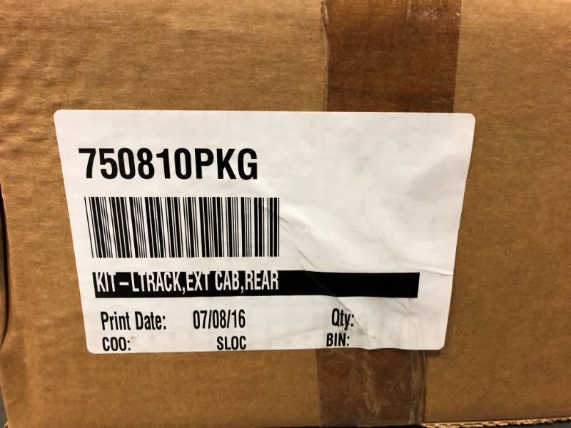 lot 441 image: UTV Side by Side Extended Cab Rear LTrack Kit New In Box
