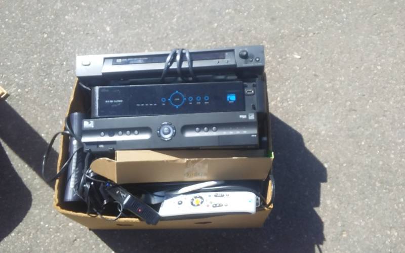 lot 26 image: Sony DVD Player, Direct TV Boxes, Routers, More