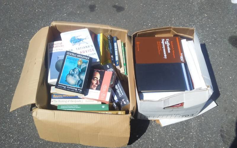 lot 27 image: 2-Boxes Of Books Mostly Physics Related