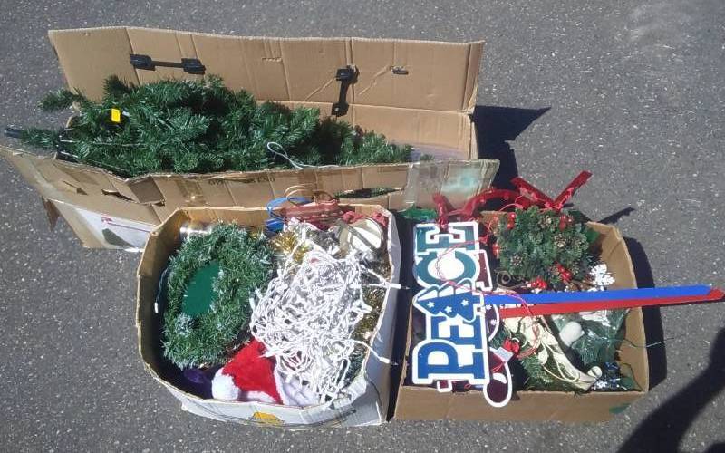 lot 29 image: 3-Boxes Of Christmas & Holiday Decor