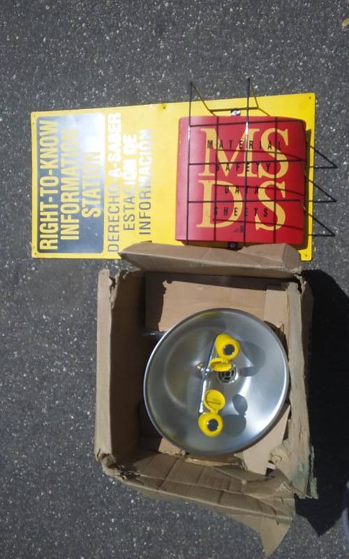 lot 48 image: Eye Wash Station (No Valve) & Information Station