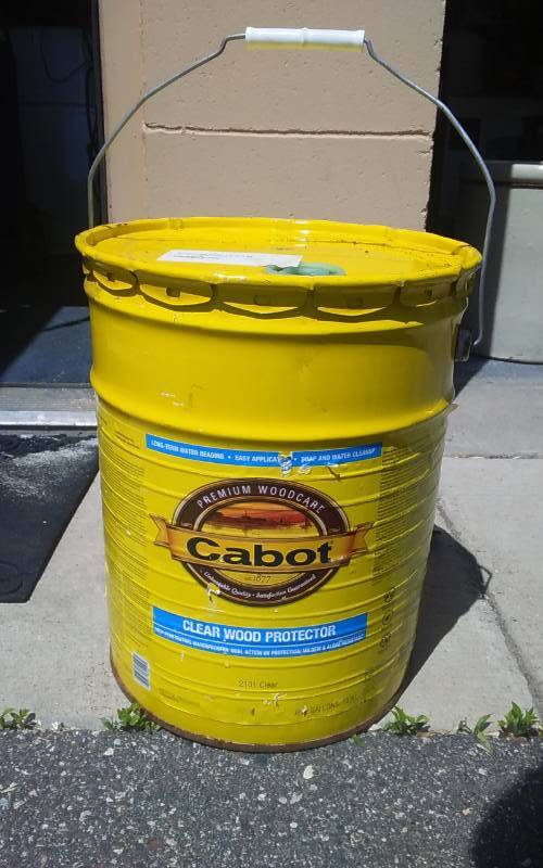 lot 50 image: New Clear  5 Gallon Wood Protector By Cabbot