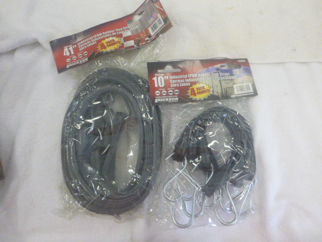lot 23 image: 2 Packs of Erickson Industrial EPDM Rubber Tarp Straps