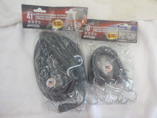 lot 24 image: 2 Packs of Erickson Industrial EPDM Rubber Tarp Straps