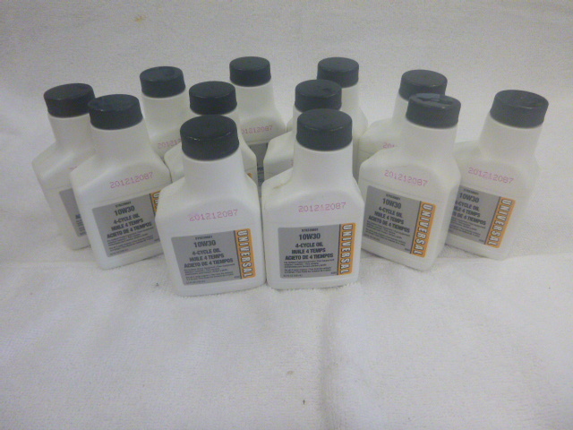 lot 33 image: 12 Bottles of Universal 10W30 4-Cycle Oil