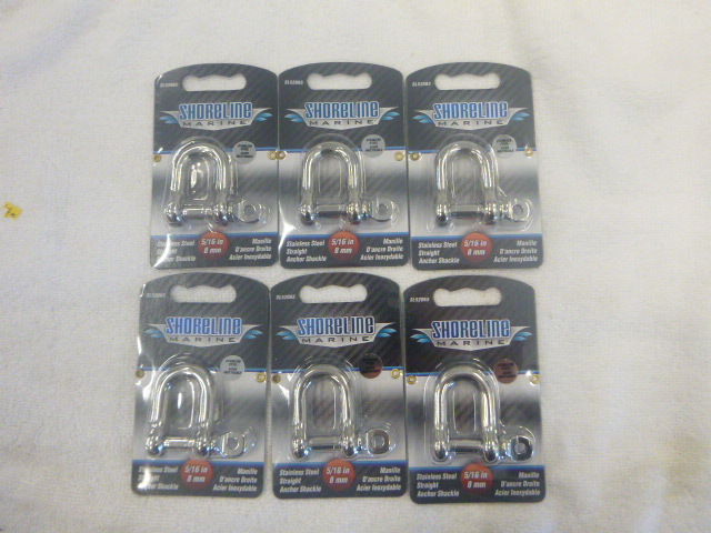 lot 80 image: 6 Shoreline Marine Anchor Shackles