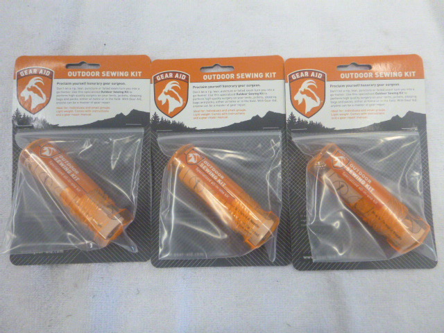 lot 96 image: 3 Gear Aid Outdoor Sewing Kits