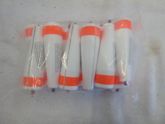 lot 124 image: 12 Styrofoam Cone Shaped Bobbers