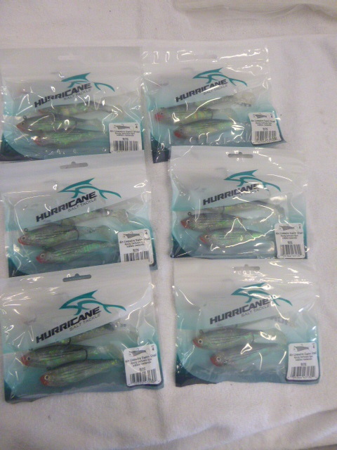 lot 147 image: 6 Packs of Hurricane 4 Livewire Swim Shads