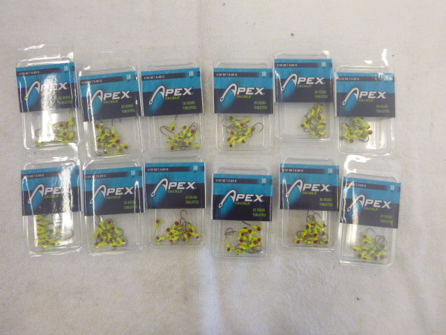 lot 158 image: 12 Packs of Apex Jig Heads