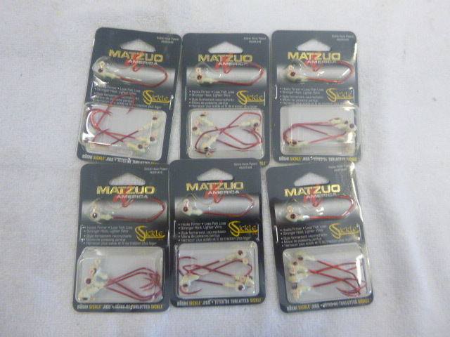 lot 159 image: 6 Packs of Matzuo Sickle Hooks