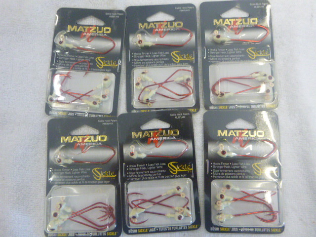 lot 160 image: 6 Packs of Matzuo Sickle Hooks