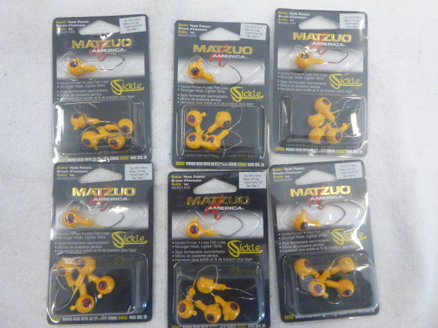 lot 162 image: 6 Packs of Matzuo Sickle Hooks