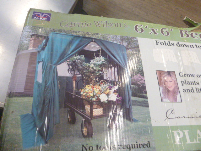 lot 203 image: NEW MAC Shelters  Carnie Wilsons GreenhouseStorage Shed