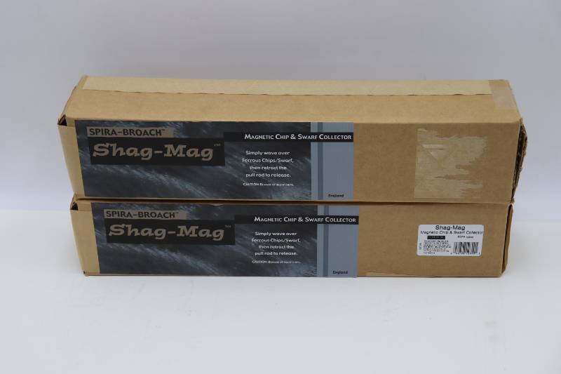lot 36 image: Lot of (2) Shag Mag Magnetic Chip & Swarf Collectors